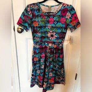 Lularoe Amelia Dress - Floral - Size M